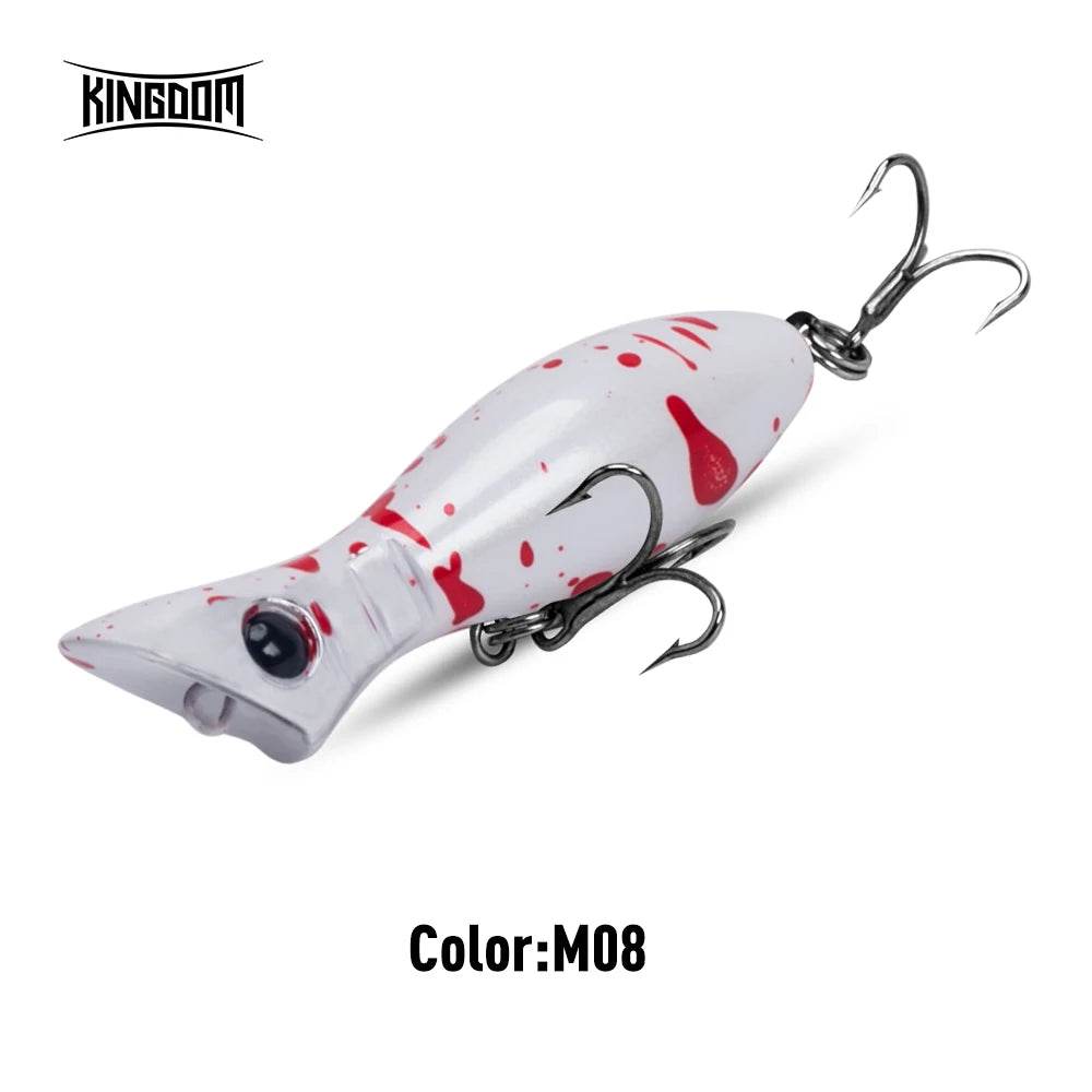 Kingdom Mini Popper Fishing Lure – 50mm Precision Bait - Fish & Cheaps | Fishing & Outdoor Gear