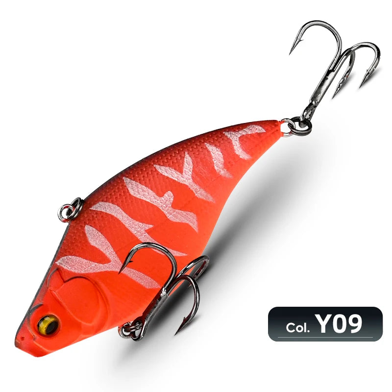 MEREDITH 75mm 19g Vibration Fishing Lure Lipless Crankbaits Sinking Hard Lure Artificial VIB Bait Bass Fishing Lures