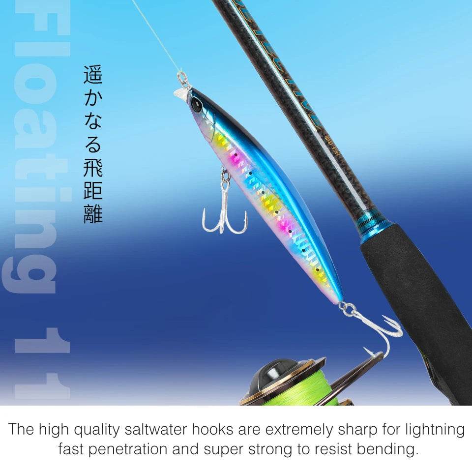 TSURINOYA 118mm Shallow Floating Minnow Set - Fish & Cheaps | Fishing & Outdoor Gear