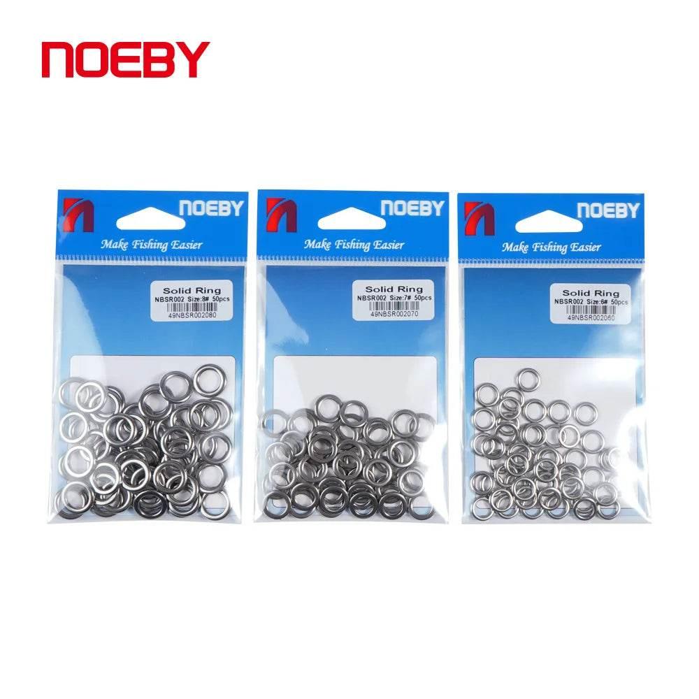 Noeby Heavy Duty Stainless Solid Ring (50 Pack) - Fish & Cheaps | Fishing & Outdoor Gear