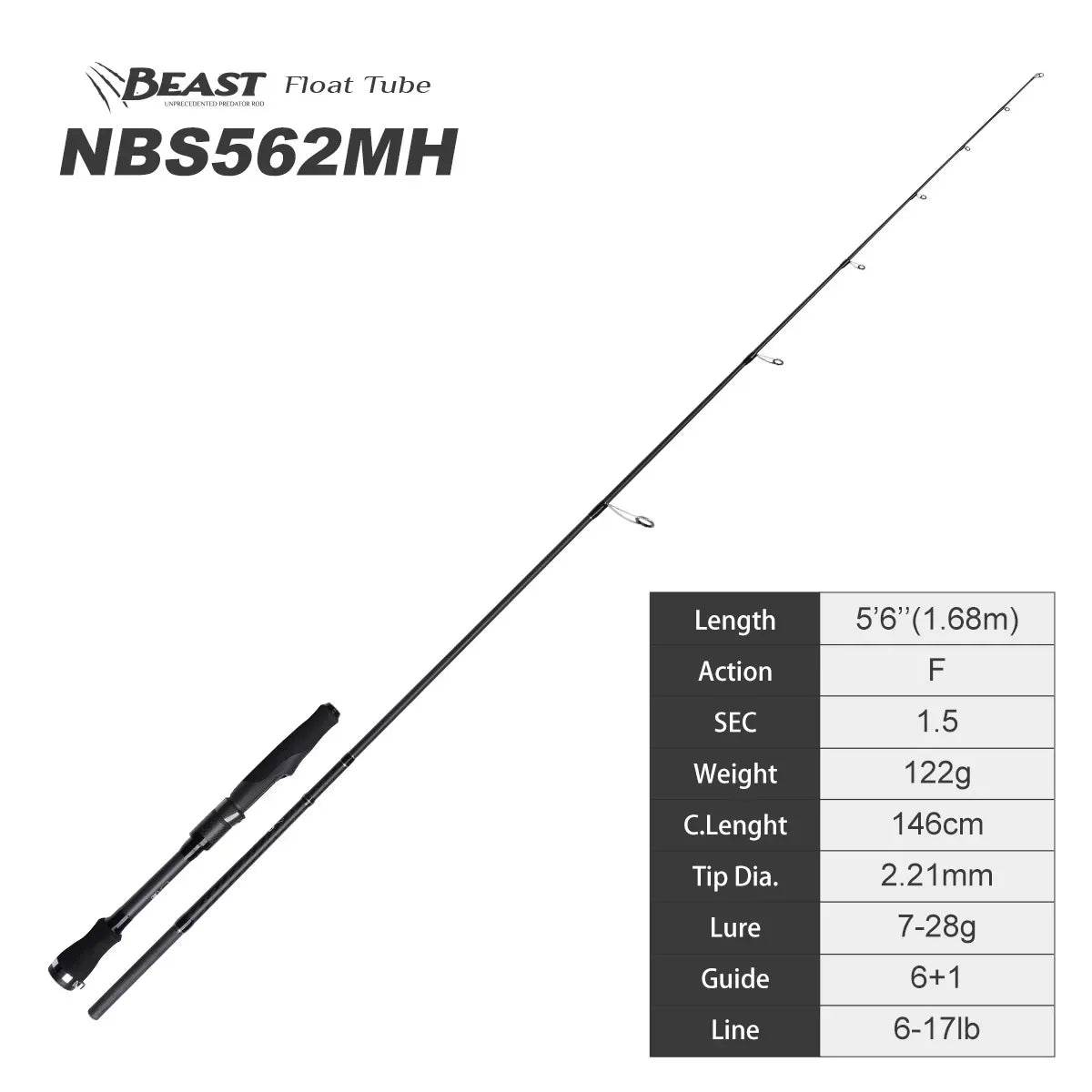 Noeby Beast Float Tube Pike Rod - Fish & Cheaps | Fishing & Outdoor Gear