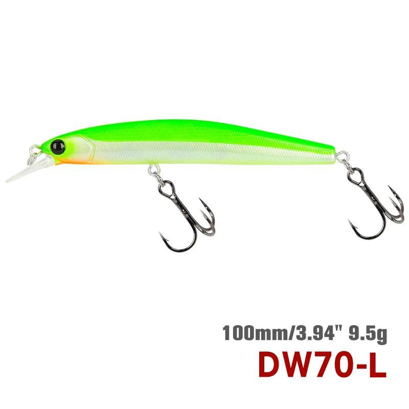 TSURINOYA 100SP Suspending Minnow – Precision Jerkbait - Fish & Cheaps | Fishing & Outdoor Gear