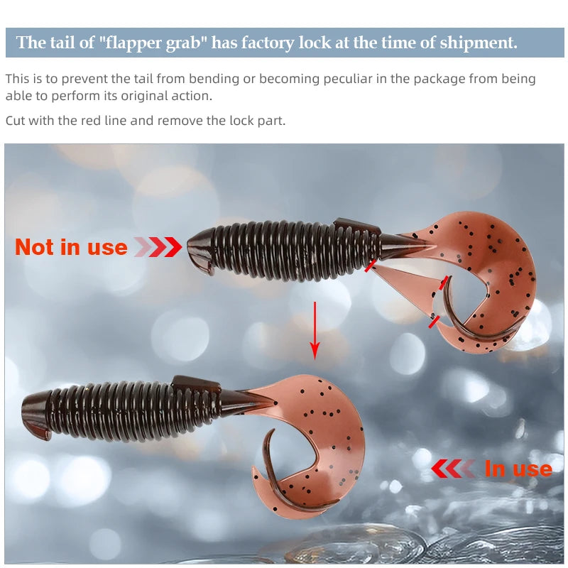 MEREDITH Flapper Grub Soft Lure