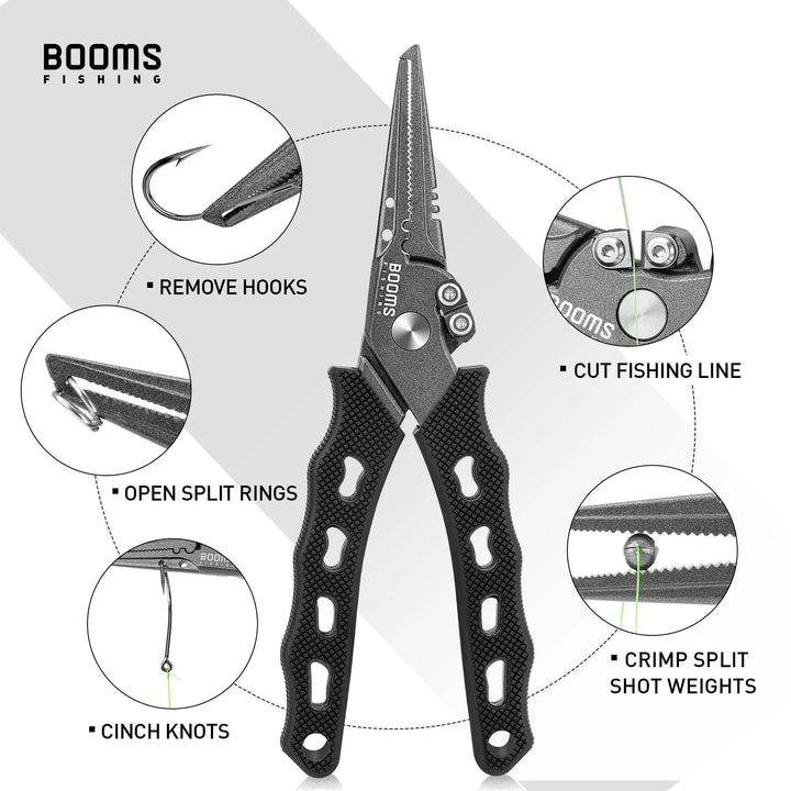 Booms Fishing F07 Stainless Steel Pliers - Fish & Cheaps | Fishing & Outdoor Gear