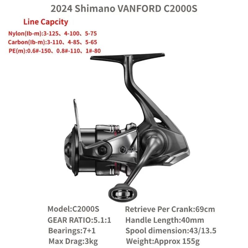 Shimano 2024 Vanford Spinning Reel - Fish & Cheaps | Fishing & Outdoor Gear