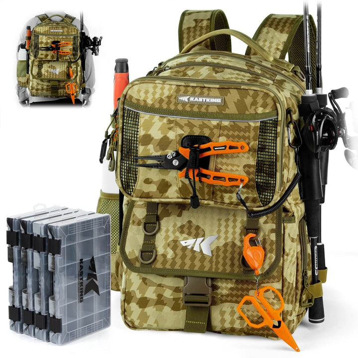 KastKing BaitSpace 50L Tackle Backpack - Fish & Cheaps | Fishing & Outdoor Gear