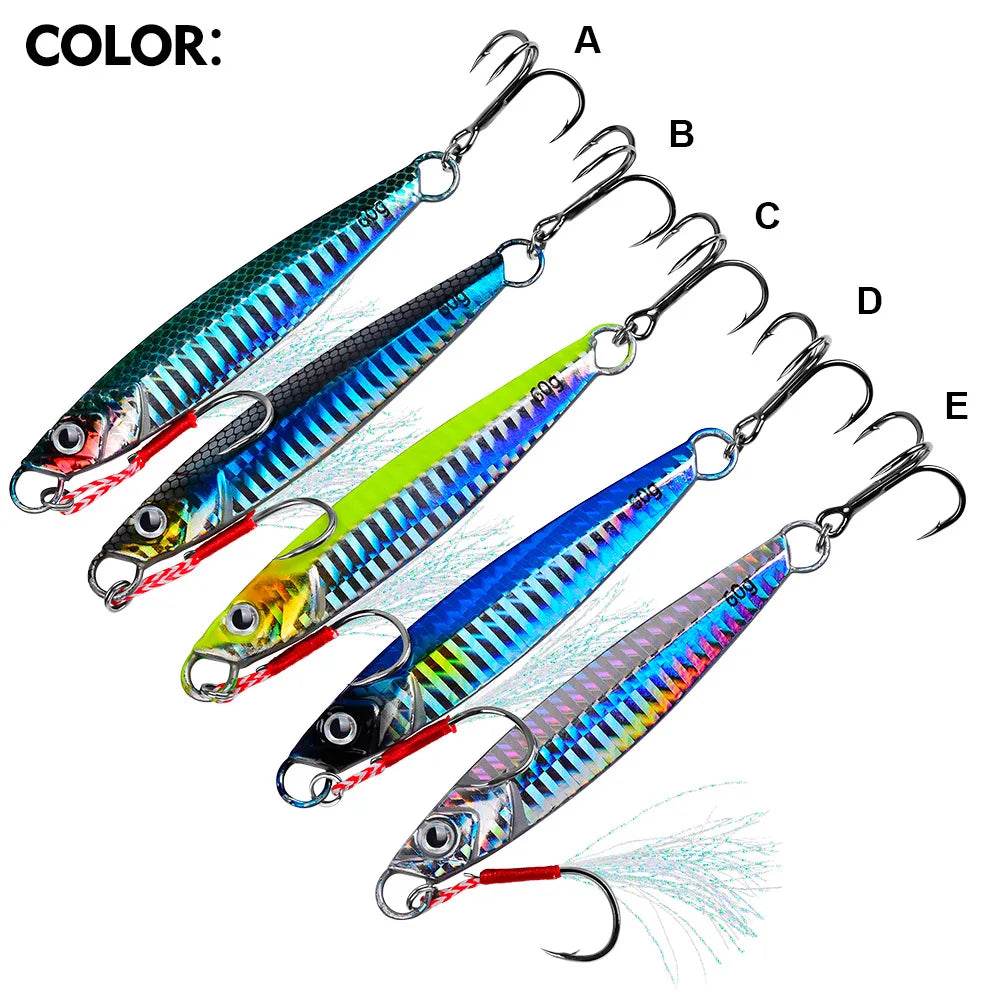 PROBEROS Metal Jig Fishing Lure – Versatile Saltwater & Freshwater Performer - Fish & Cheaps | Fishing & Outdoor Gear