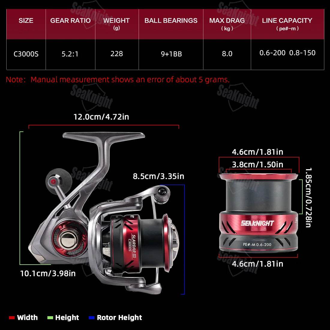 SeaKnight SLARDAR BB C3000S Squid Reel - Fish & Cheaps | Fishing & Outdoor Gear