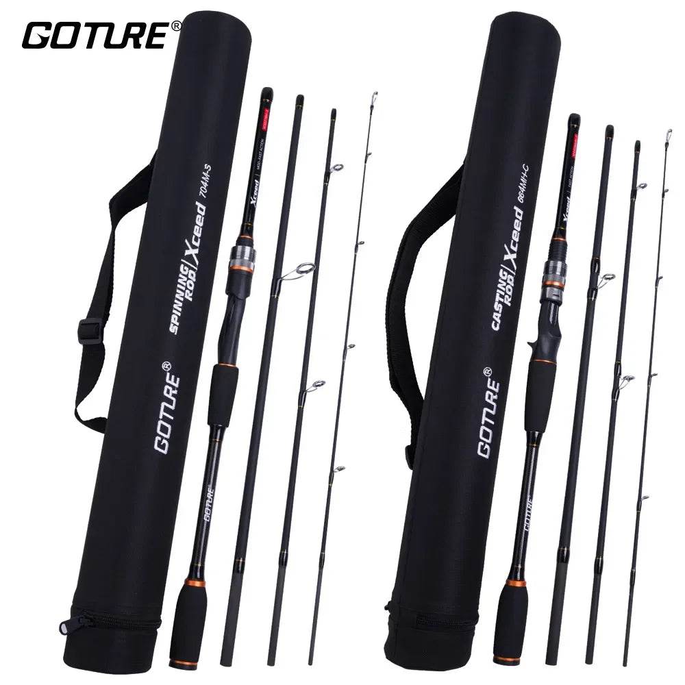 Goture Xceed 1.98-3.6m Carbon Travel Rod – Fuji Guide - Fish & Cheaps | Fishing & Outdoor Gear