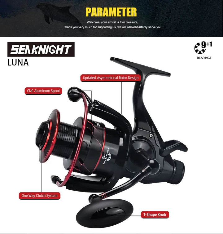 SeaKnight Baitrunner Carp Reel – LUNA 4000/5000/6000 - Fish & Cheaps | Fishing & Outdoor Gear