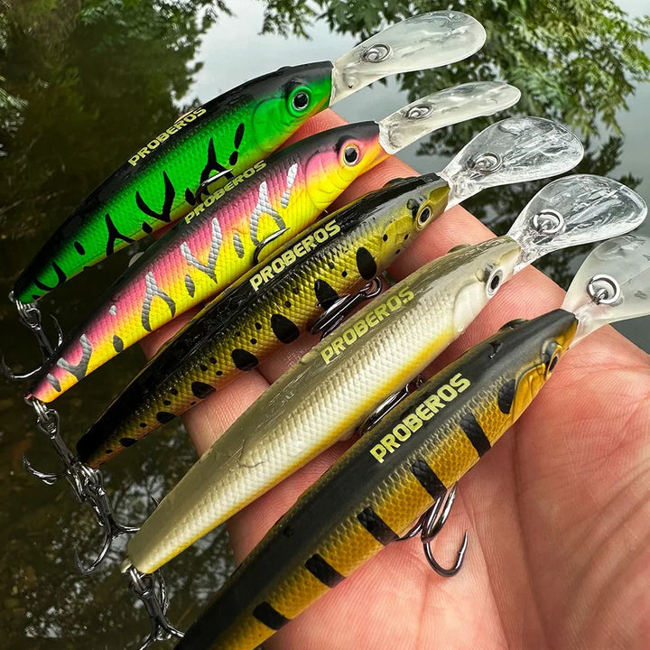 Topwater Baits Minnow Bait – Hard Plastic Floating Lure (12.5cm, 13g) – Fishing Tackle