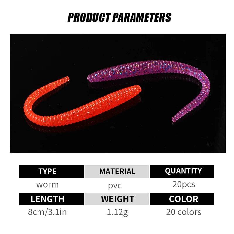 Supercontinent Slow Sinking Trout Worm Soft Baits - Fish & Cheaps | Fishing & Outdoor Gear