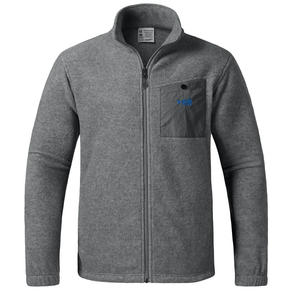 BASSDASH AllDay Men’s Full Zip Fleece Jacket - Fish & Cheaps | Fishing & Outdoor Gear