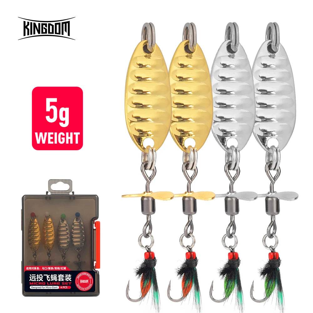 Kingdom Metal Spinner Jig Spoon Set - Fish & Cheaps | Fishing & Outdoor Gear