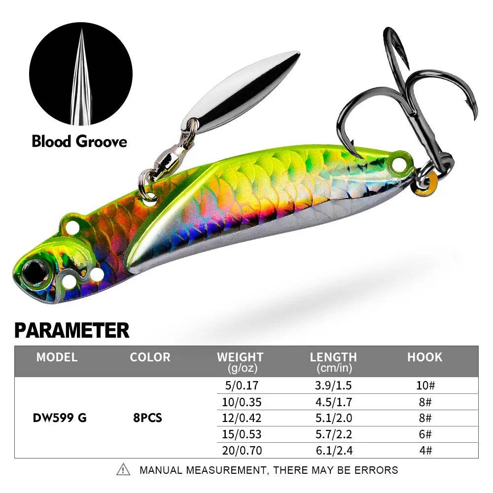 PROBEROS Metal VIB Vibration Spoon Lure - Fish & Cheaps | Fishing & Outdoor Gear