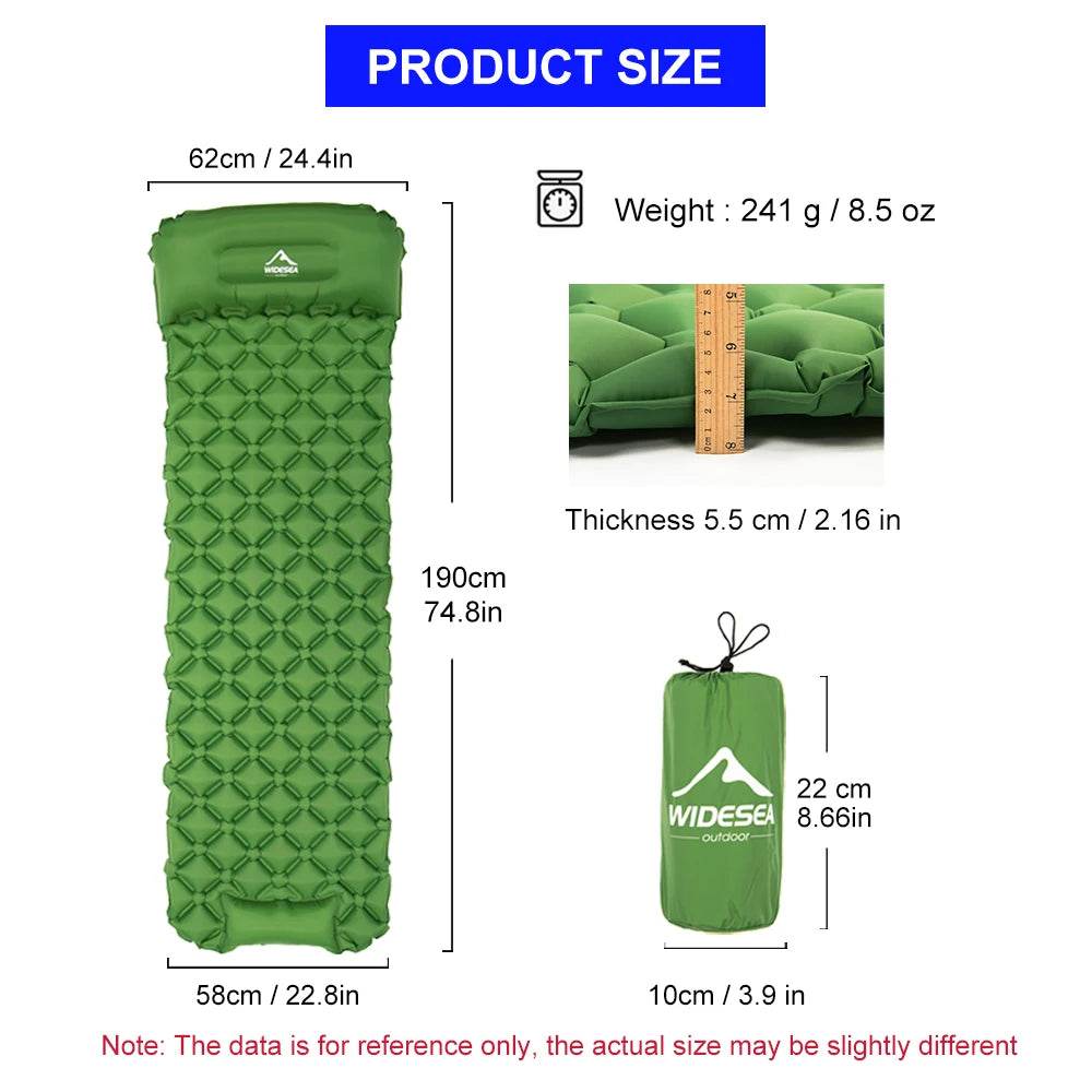 Widesea Press Inflatable Camping Mattress - Fish & Cheaps | Fishing & Outdoor Gear