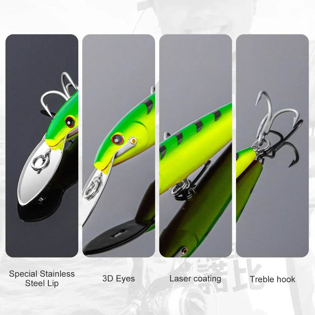 NOEBY Trolling Minnow Lure – Hard Bait for Saltwater - Fish & Cheaps | Fishing & Outdoor Gear