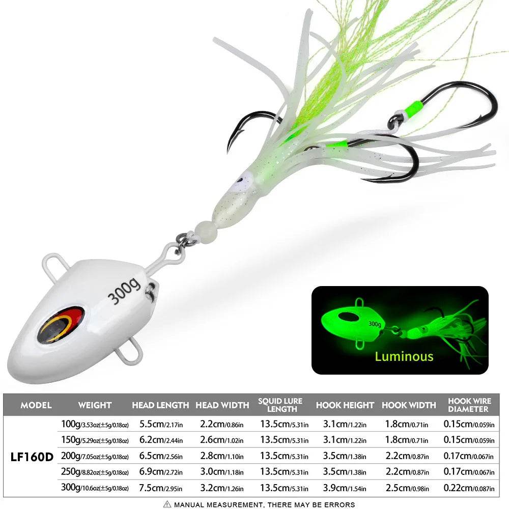 PROBEROS Metal Jig Glow Slow Jigging Lure - Fish & Cheaps | Fishing & Outdoor Gear