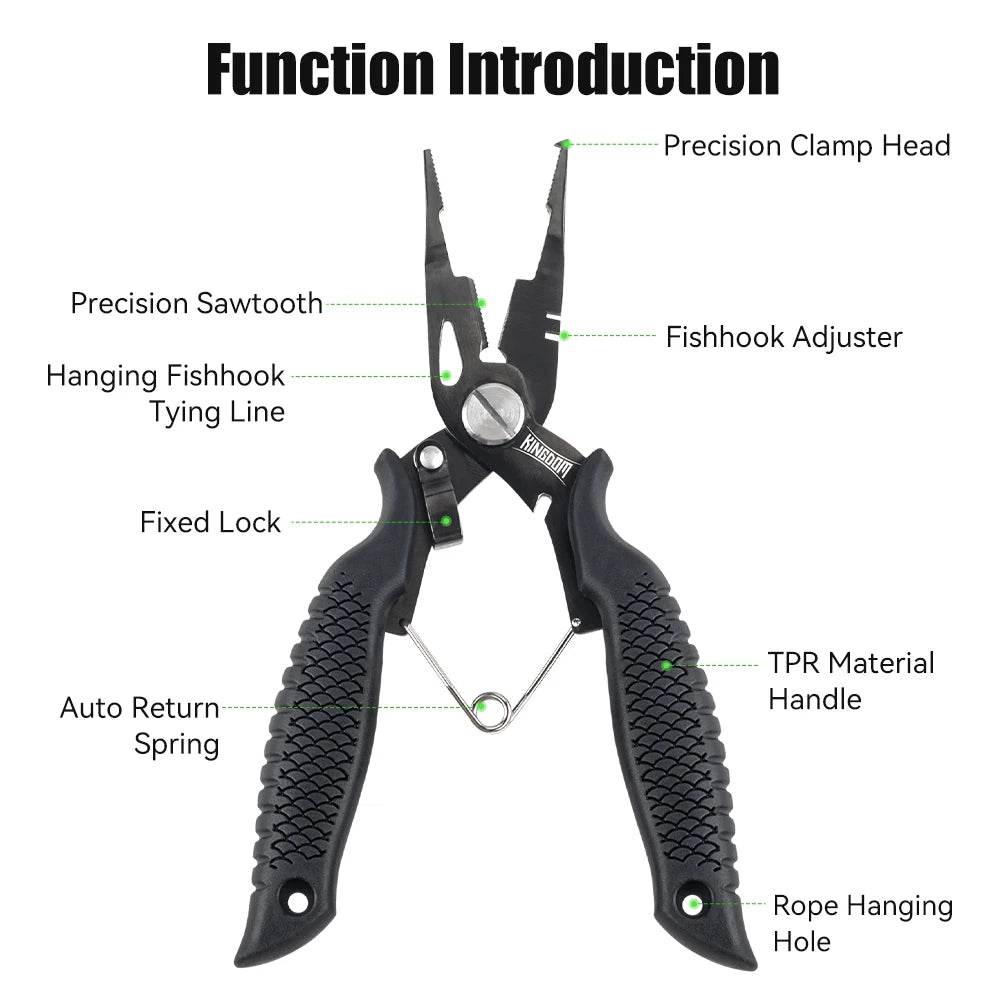 Kingdom Fishing Pliers – Multifunctional Tackle Tool - Fish & Cheaps | Fishing & Outdoor Gear