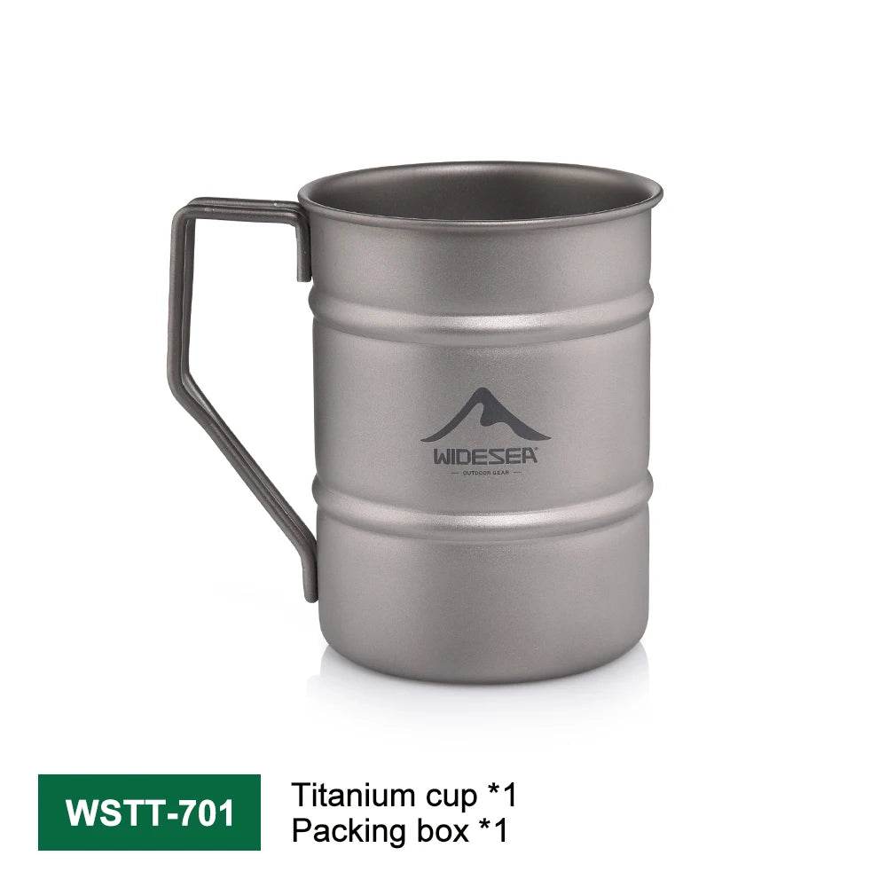 Widesea Titanium Camping Mug — Ultra-light 500ml Cup - Fish & Cheaps | Fishing & Outdoor Gear