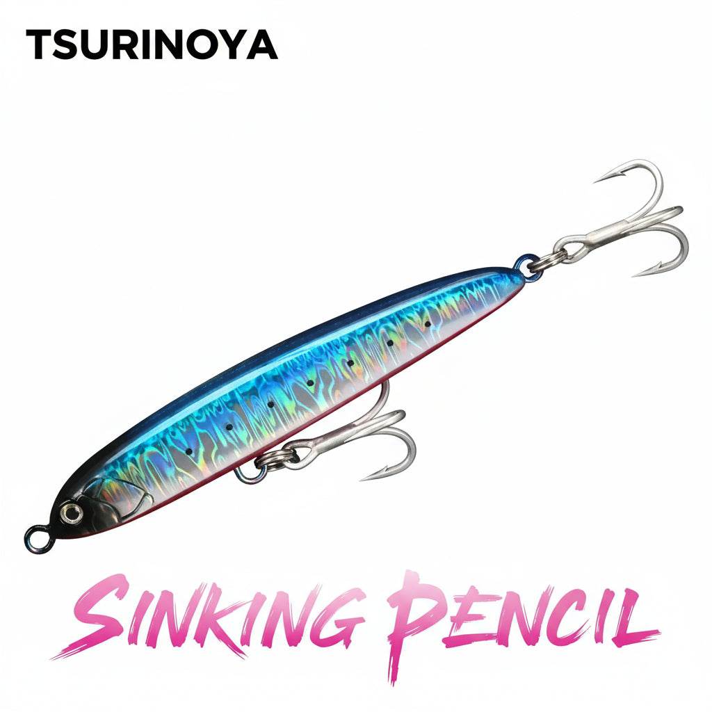 TSURINOYA 130S Sinking Stickbait – Hard Bait for Sea Predators - Fish & Cheaps | Fishing & Outdoor Gear