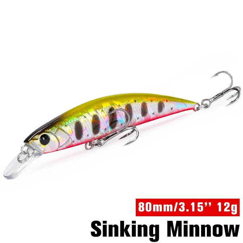 TSURINOYA 80S Sinking Minnow – 8cm Hard Bait - Fish & Cheaps | Fishing & Outdoor Gear