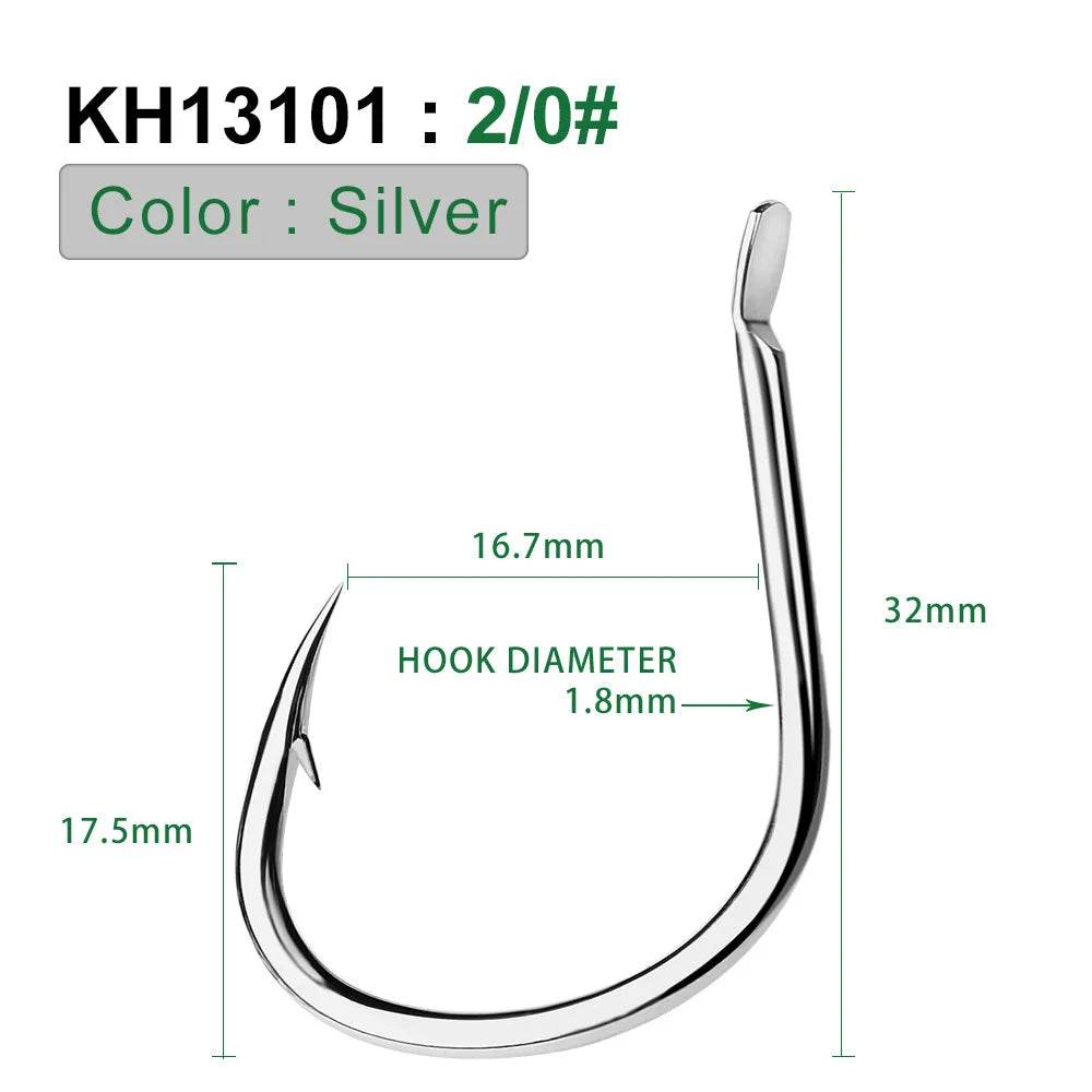 PROBEROS Barbed Big Fishing Hooks – 10 Pack - Fish & Cheaps | Fishing & Outdoor Gear