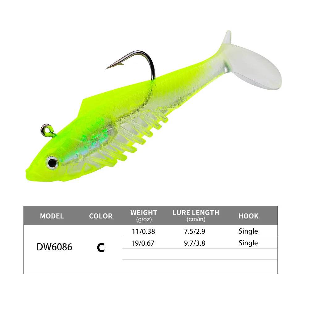 PROBEROS T Tail Soft Lure – Premium Jig Hook - Fish & Cheaps | Fishing & Outdoor Gear