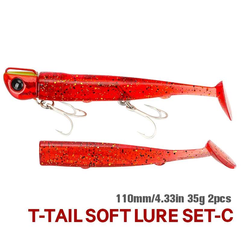 TSURINOYA Long Casting T Tail Jig 110mm – Precision Saltwater Lure - Fish & Cheaps | Fishing & Outdoor Gear
