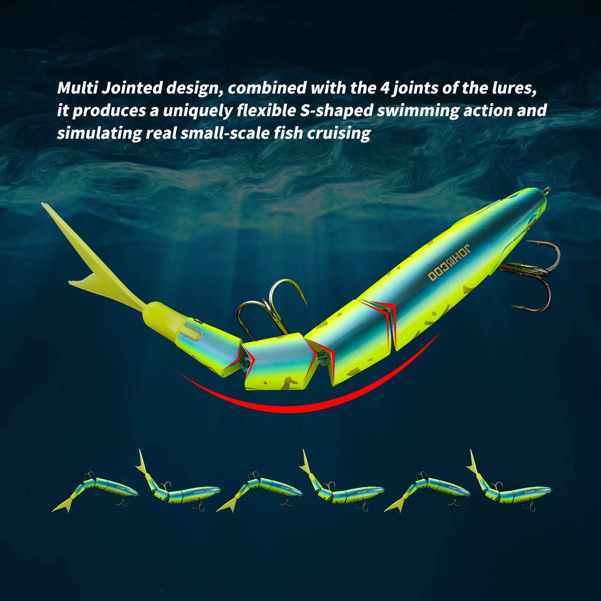 Johncoo 4-Section Floating Swimbait - Fish & Cheaps | Fishing & Outdoor Gear