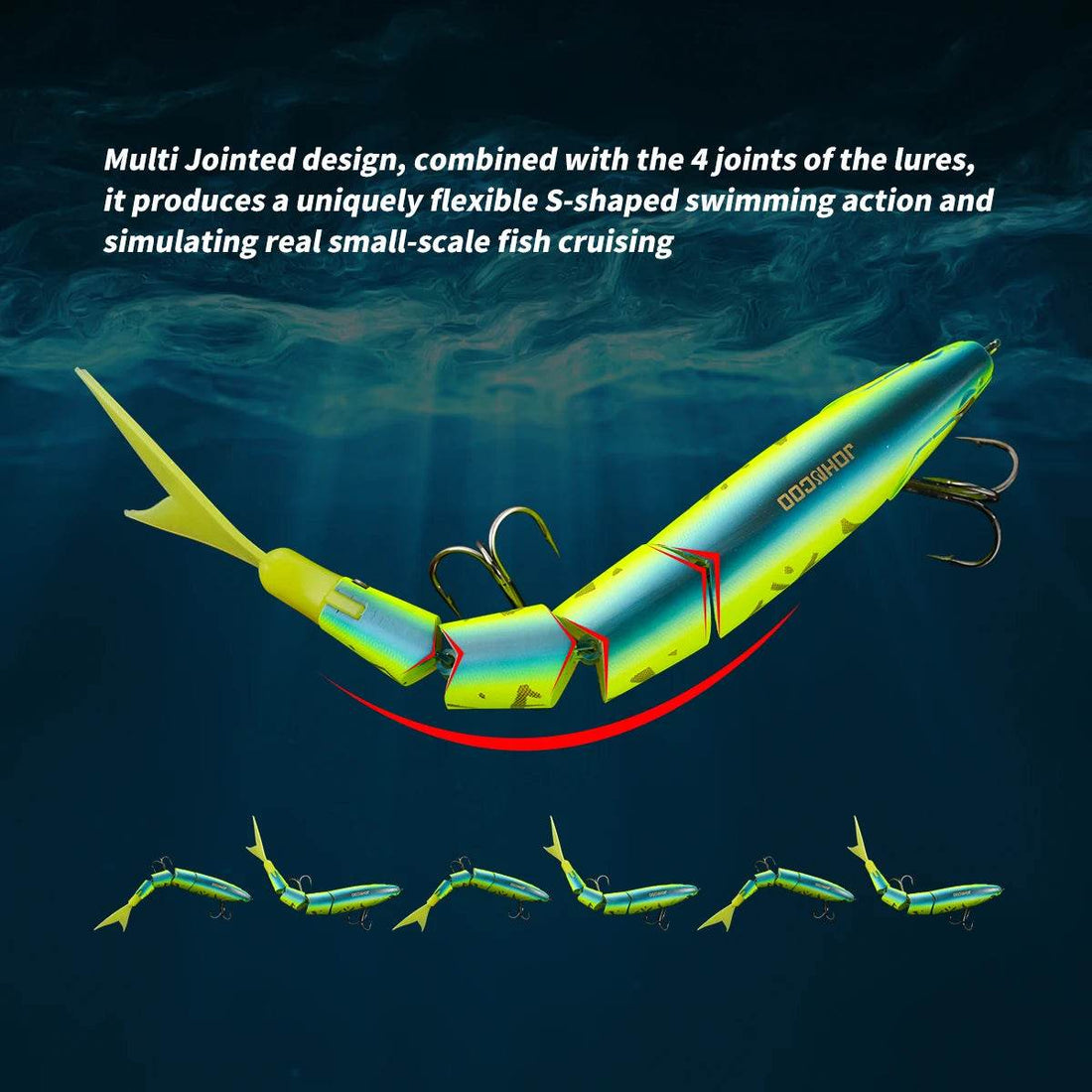 Johncoo 4-Section Floating Swimbait - Fish & Cheaps | Fishing & Outdoor Gear