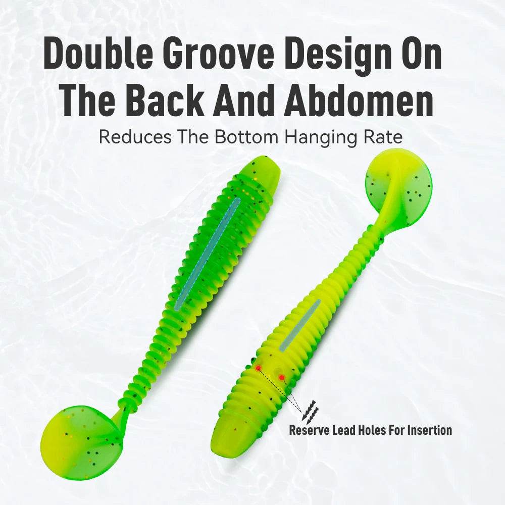 KINGDOM Screw Thread T-Tail Soft Lures - Fish & Cheaps | Fishing & Outdoor Gear