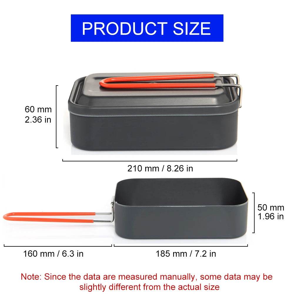 Widesea Aluminium Camping Lunch Box – Lightweight Cooking Solution - Fish & Cheaps | Fishing & Outdoor Gear