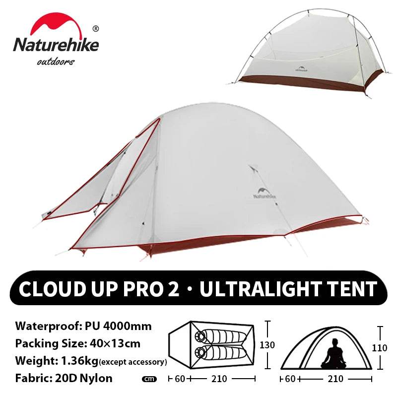 Naturehike Cloud Up 2 – Ultralight 2-Person Camping Tent - Fish & Cheaps | Fishing & Outdoor Gear