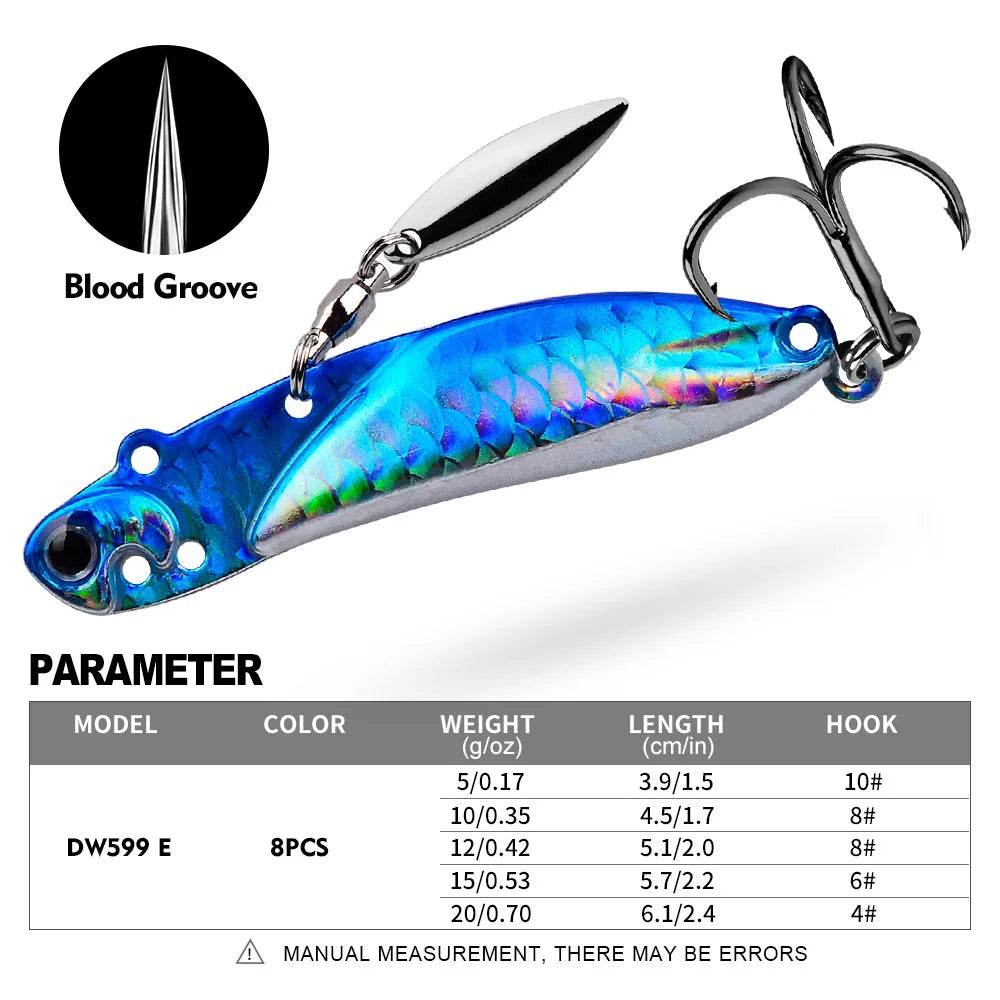 PROBEROS Metal VIB Vibration Spoon Lure - Fish & Cheaps | Fishing & Outdoor Gear