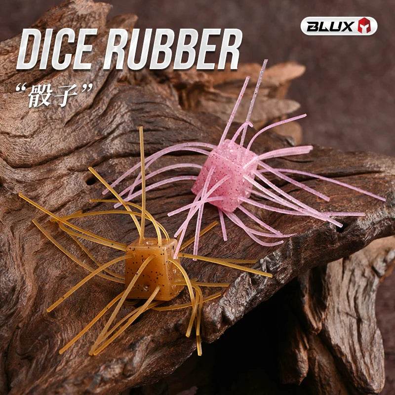 BLUX Dice Rubber Soft Bait – 6 Pack - Fish & Cheaps | Fishing & Outdoor Gear