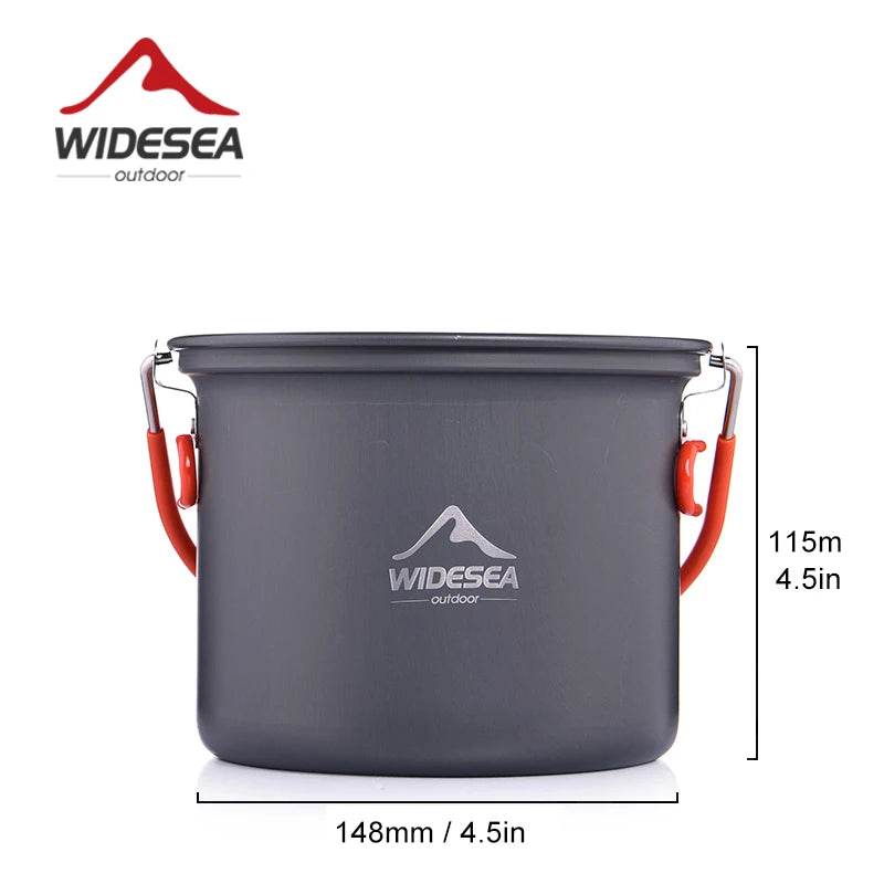 Widesea Aluminium Hanging Pot — Non-Stick Outdoor Cookware - Fish & Cheaps | Fishing & Outdoor Gear