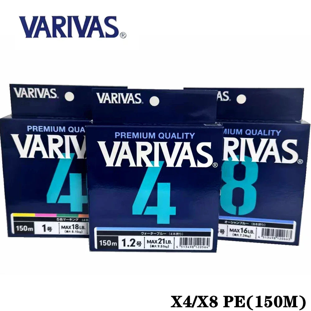 VARIVAS X4 4-BRAIDED PE Fishing Line 150m - Fish & Cheaps | Fishing & Outdoor Gear