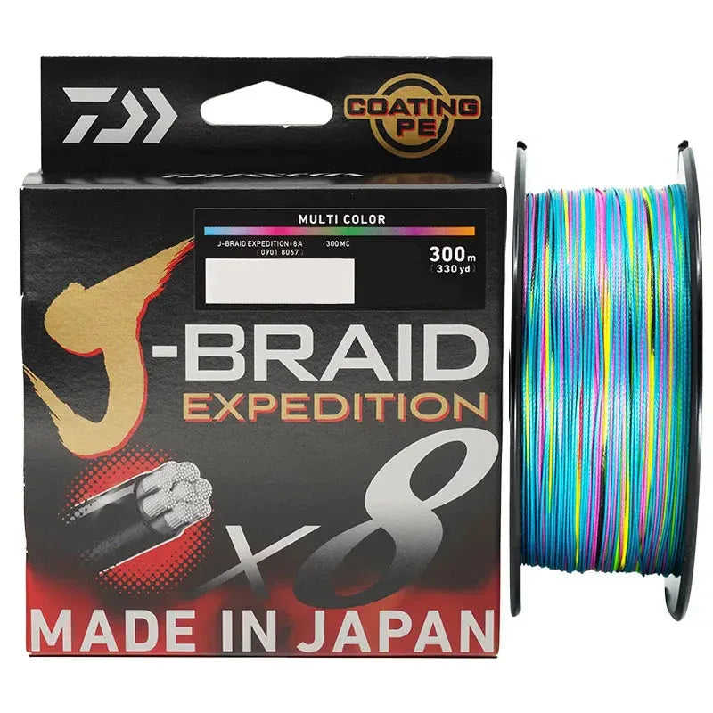 DAIWA J-BRAID 150/300m Expedition X8 Braided PE Line - Fish & Cheaps | Fishing & Outdoor Gear