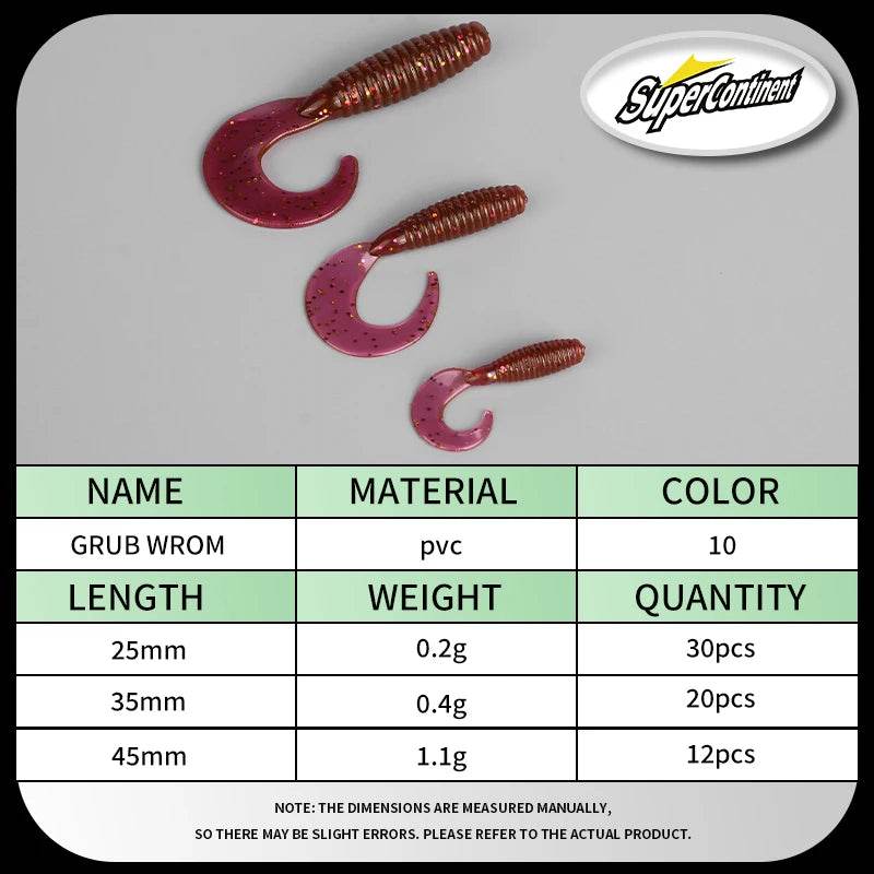 Supercontinent Angry Spin Silicone Worm Lure - Fish & Cheaps | Fishing & Outdoor Gear