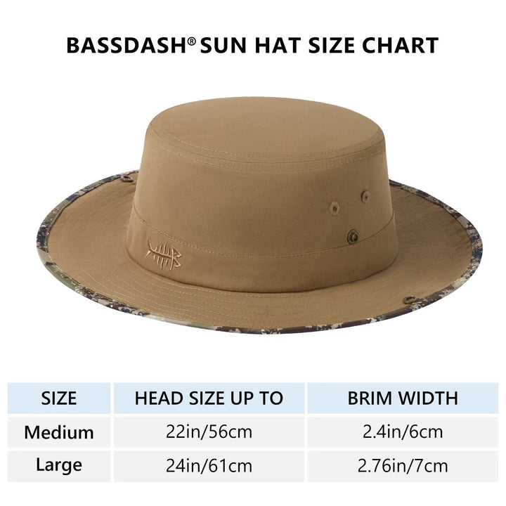 BASSDASH UPF 50+ Foldable Bucket Sun Hat - Fish & Cheaps | Fishing & Outdoor Gear