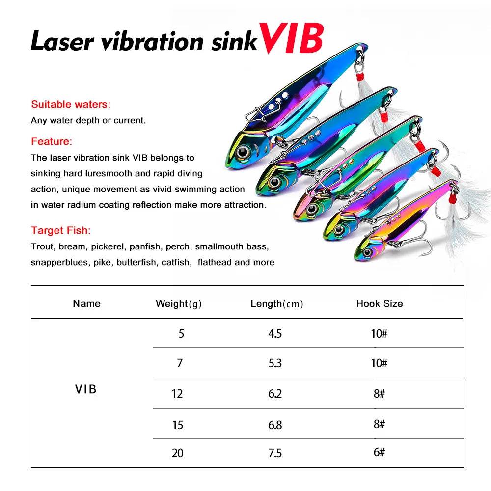 PROBEROS VIB 3D Eyes Spinner Lure - Fish & Cheaps | Fishing & Outdoor Gear
