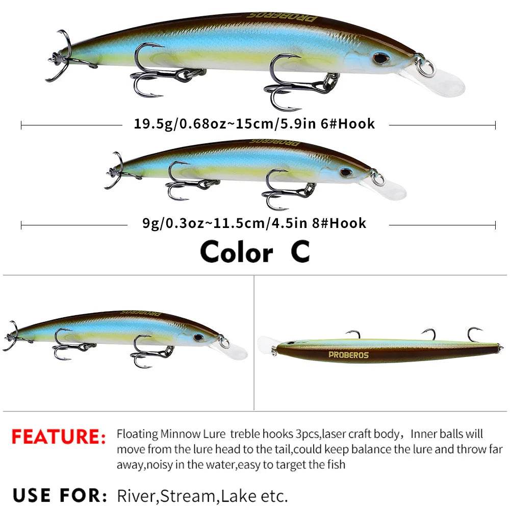 PROBEROS Japanese Minnow Hard Bait - Fish & Cheaps | Fishing & Outdoor Gear