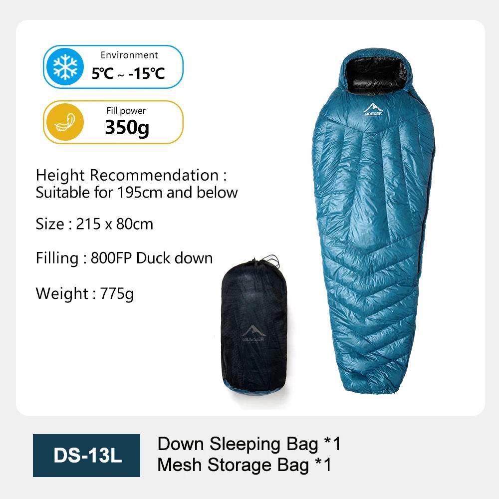 Widesea Ultralight Duck Down Winter Sleeping Bag - Fish & Cheaps | Fishing & Outdoor Gear