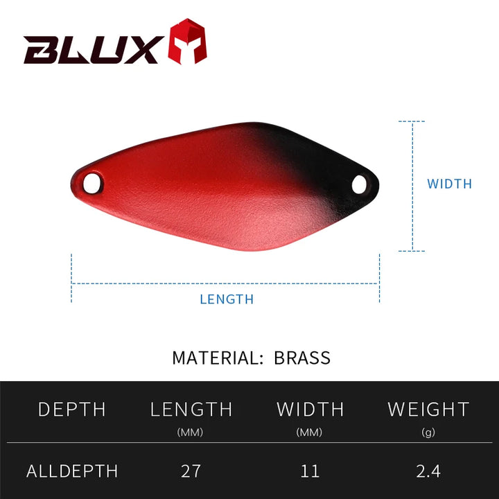 BLUX Fishing Lure 2.4g Mini Metal Spoon – Freshwater Trout Lure