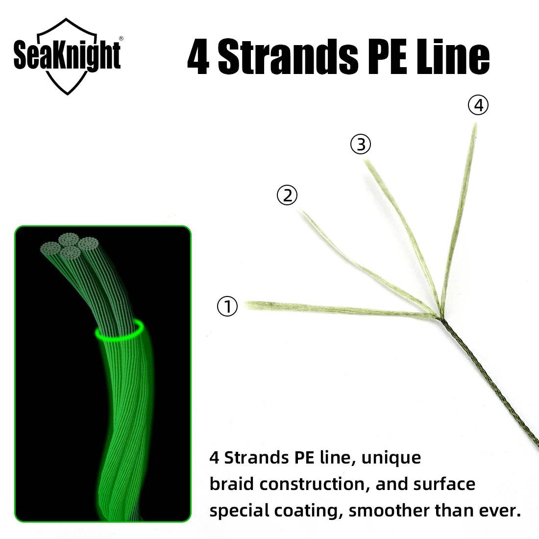 SeaKnight 4-Strand Braided PE Fishing Line - Fish & Cheaps | Fishing & Outdoor Gear