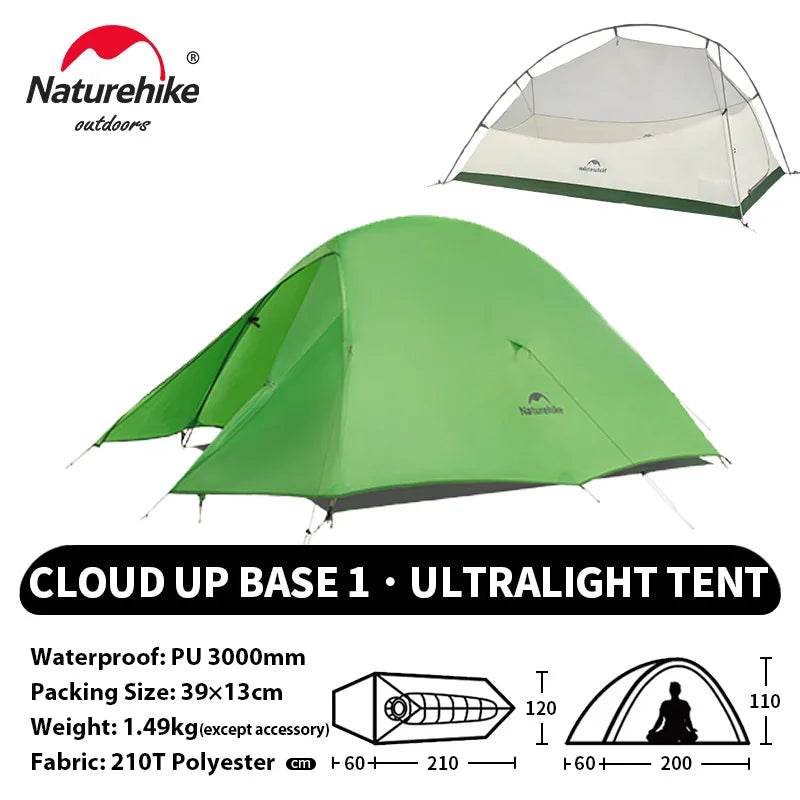Naturehike Cloud Up 1 Ultralight Tent - Fish & Cheaps | Fishing & Outdoor Gear