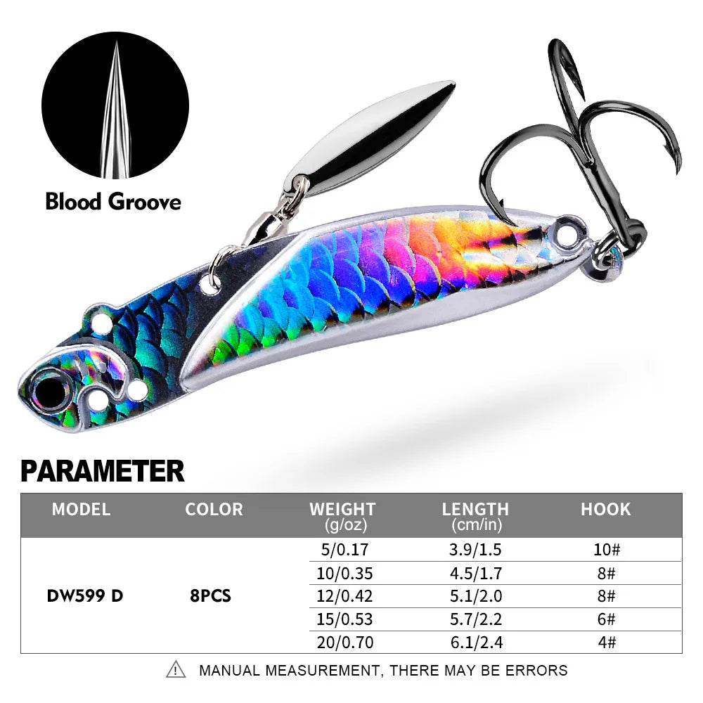 PROBEROS Metal VIB Vibration Spoon Lure - Fish & Cheaps | Fishing & Outdoor Gear