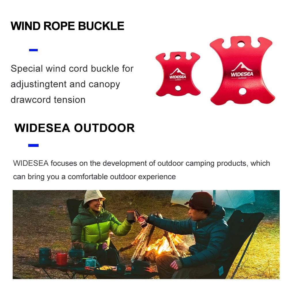 Widesea Adjustable Alloy Cord Buckles — 4-Pack - Fish & Cheaps | Fishing & Outdoor Gear