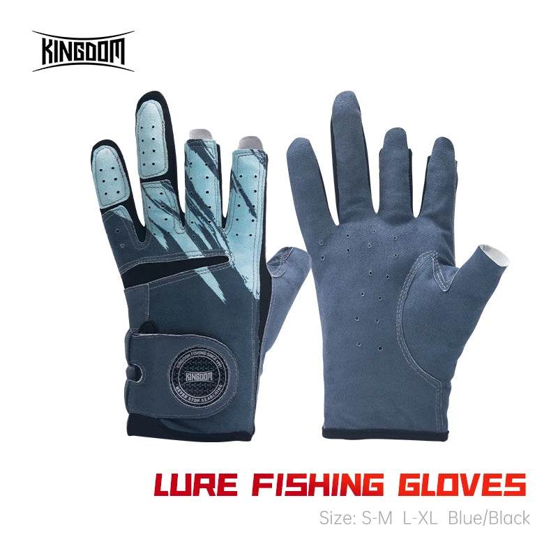 Kingdom Anti-Slip Three Finger Fishing Gloves - Fish & Cheaps | Fishing & Outdoor Gear